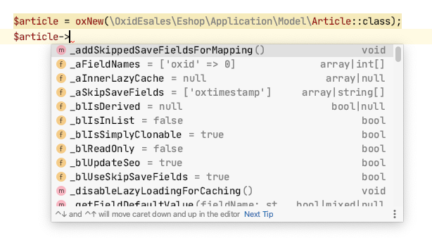 OXID IDE Module Helper